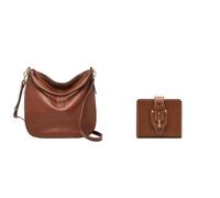Fossil Mujer Jolie Bolso de cuero marrón y cartera Harwell, Estuche
