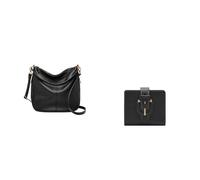 Fossil Mujer Jolie Bolso de cuero negro y cartera Harwell, Estuche