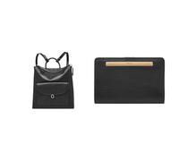 Fossil Mujer Parker Bolso de cuero negro y cartera Liza, Estuche