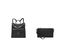 Fossil Mujer Parker Bolso de cuero negro y monedero, Estuche