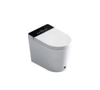 FOSSIL NATURA Aquila Inodoro inteligente de cerámica con acabado color blanco brillante y panel negro 03844