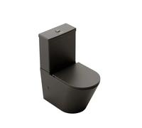 Fossil Natura Venecia Inodoro cisterna baja fabricado en cerámica de color negro mate 1210
