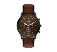 Fossil Neutra Reloj cronógrafo de cuero marrón para hombre (modelo: FS6163)
