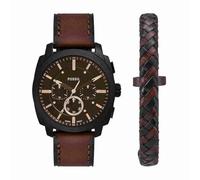 Fossil New Machine Watch for Men, 44mm Quartz Chronograph Movement with Stainless Steel or Leather Strap