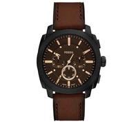 Fossil New Machine Watch for Men, 44mm Quartz Chronograph Movement with Stainless Steel or Leather Strap