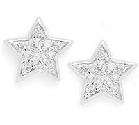 FOSSIL Pendientes de Acero Inoxidable o Semi-Preciosos para Mujer con Cierre Lock Back, Plata Ancla