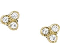 FOSSIL Pendientes de Acero Inoxidable o Semipreciosos para Mujer con Cierre de Gancho, Oro Granola