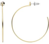 FOSSIL Pendientes de Acero Inoxidable o Semipreciosos para Mujer con Cierre de Gancho, Oro Rico