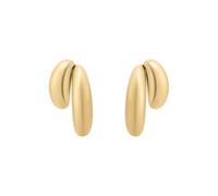Fossil Pendientes de plata de ley en tono dorado para mujer, JF04898710