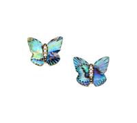 Fossil Sutton JF04813710 - Pendientes para mujer, diseño de alas de mariposa, multicolor, talla única, Acero inoxidable, Sin piedra preciosa