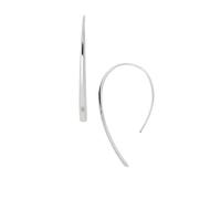 Fossil Pendientes para Mujer, 5 Cm Silver Stainless Steel Earrings, JF01702040, Plata Brillante