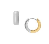 Fossil Pendientes de mujer en acero inoxidable dorado con cierre de aro
