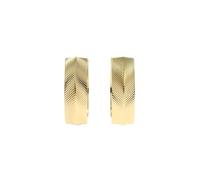 Fossil Pendientes de mujer en acero inoxidable dorado con cierre de aro