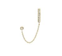 Fossil Pendientes de mujer en acero inoxidable dorado con cierre de aro