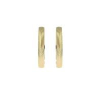 Fossil Pendientes de mujer en acero inoxidable dorado con cierre de aro