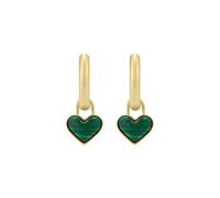 Fossil Pendientes de mujer en acero inoxidable dorado con cierre de aro