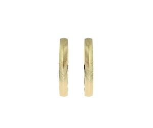 Fossil Pendientes de mujer en acero inoxidable dorado con cierre de aro