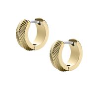 FOSSIL Pendientes para Mujer en Acero Inoxidable o Semipreciosos con Cierre de Palanca, Tono Oro