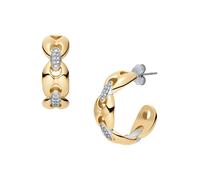 FOSSIL Pendientes 'HERITAGE' oro / plata One Size oro / plata