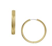 FOSSIL Pendientes para Mujer en Acero Inoxidable o Semipreciosos con Cierre de Palanca, Oro Toscana