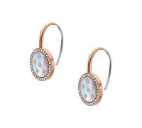 FOSSIL Pendientes 'Merrit' azul claro / oro rosa / plata One Size azul claro / oro rosa / plata