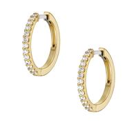 FOSSIL Pendientes para Mujer en Acero Inoxidable o Semipreciosos con Cierre de Palanca, Oro Milenario