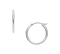 FOSSIL Pendientes para Mujer en Acero Inoxidable o Semipreciosos con Cierre de Palanca, Gris Gunmetal