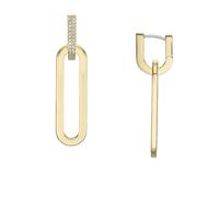 FOSSIL Pendientes para Mujer en Acero Inoxidable o Semipreciosos con Cierre de Palanca, Oro con Purpurina