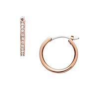 FOSSIL Pendientes para Mujer en Acero Inoxidable o Semipreciosos con Cierre de Palanca, Oro Rosa Intenso