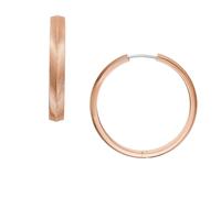 FOSSIL Pendientes para Mujer en Acero Inoxidable o Semipreciosos con Cierre de Palanca, Rosa Cepillado