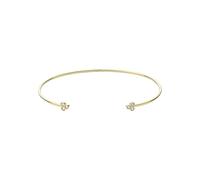 Fossil Pulsera brazalete de acero inoxidable con puño abierto para mujer