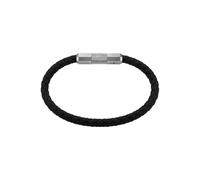 Fossil Pulsera con cierre ajustable de piel o acero inoxidable para hombre