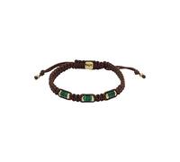 Fossil Pulsera con componentes para Hombre All Stacked Up de malaquita verde, JF04563710, Marrón y Verde