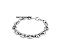 Fossil Pulsera de acero inoxidable para mujer con cierre basculante