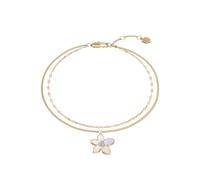 Fossil Pulsera de cadena doble en acero inoxidable con cierre de langosta para mujer