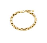 Fossil Pulsera de cadena fina en acero inoxidable con cierre de langosta para mujer