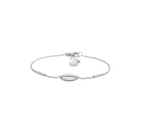 Fossil Pulsera de cadena fina en acero inoxidable con cierre de langosta para mujer