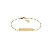 Fossil Pulsera de cadena fina en acero inoxidable con cierre de langosta para mujer