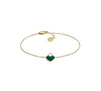 Fossil Pulsera de cadena fina en acero inoxidable con cierre de langosta para mujer