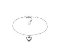 Fossil Pulsera de cadena fina en acero inoxidable con cierre de langosta para mujer
