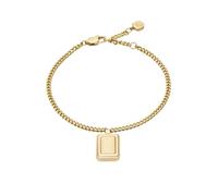 Fossil Pulsera de cadena fina en acero inoxidable con cierre de langosta para mujer
