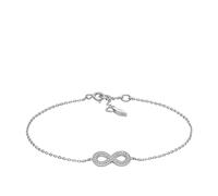 Fossil Pulsera de Cadena para mujer Infinity de plata de ley, JFS00633040, Niebla Plata
