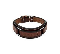 Fossil Machine JF04941040 - Pulsera de cuero marrón para hombre
