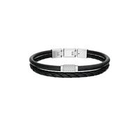 FOSSIL Pulsera 'Machine' negro / plata One Size EUR