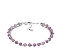 Fossil Pulsera multihebra para Mujer All Stacked Up con amatista morada, JF04685040, Morado Claro