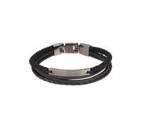 Fossil Pulsera Para Hombre Vintage Casual, Longitud Interior 180mm + 15mm Extensor Gunmetal Pulsera De Acero Inoxidable, JF03185793