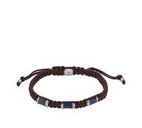 Fossil Pulsera para Hombre All Stacked Up, Sodalite Station Pulsera, Longitud: 250mm, Anchura: 8mm, JF04470040, Marrón y Azul
