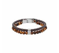 FOSSIL brazalete Vintage Casual Leather Bracelet Tiger Eye Brown