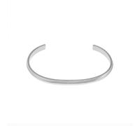 Fossil Pulsera para hombre en acero inoxidable con brazalete abierto