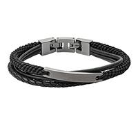 Fossil Pulsera para hombre en acero o piel con cierre desplegable